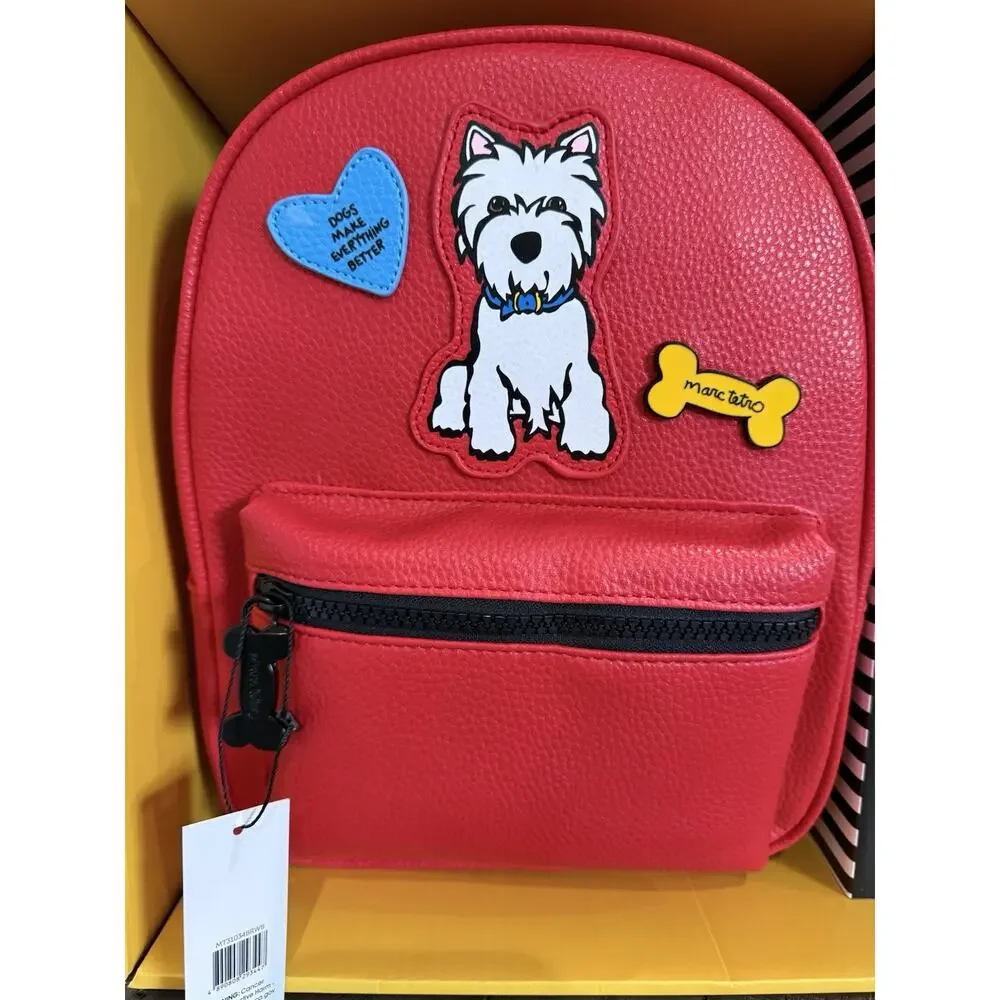 Marc Tetro Westie Dog Backpack Keychain Cardholder 3 Pc Gift Box Set NEW! - Picture 2 of 9